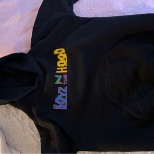 Black Oversized Boys N The Hood Hoodie